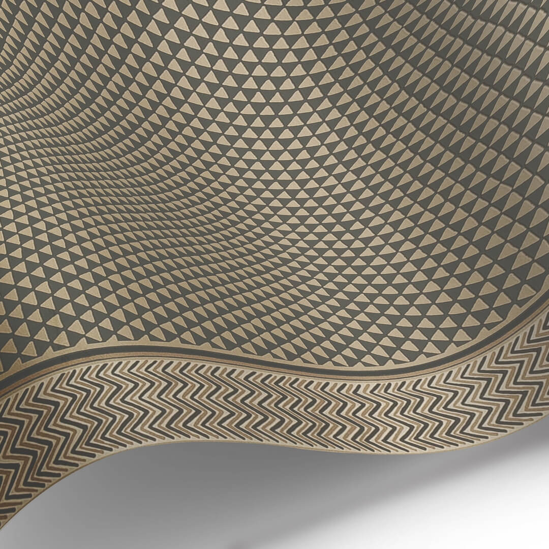 1 szt / 24H Tapeta geometryczna Les Dominotiers AFDC201/4 Puck Stripe Magic Garden