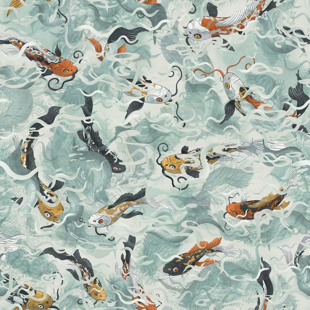 Fototapeta ryby koi Rebel Walls R21025 Atlantis Fish Ocean Sam Wilde