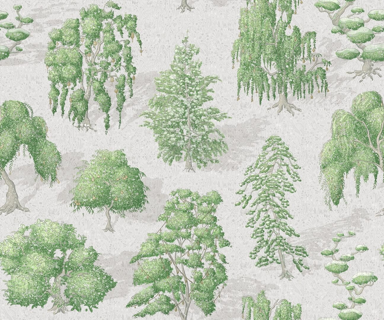 Fototapeta mityczny las Rebel Walls R21044 Yggdrasil Forest Light Green Sam Wilde