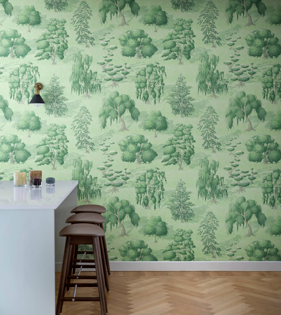 Fototapeta mityczny las Rebel Walls R21045 Yggdrasil Forest Green Sam Wilde
