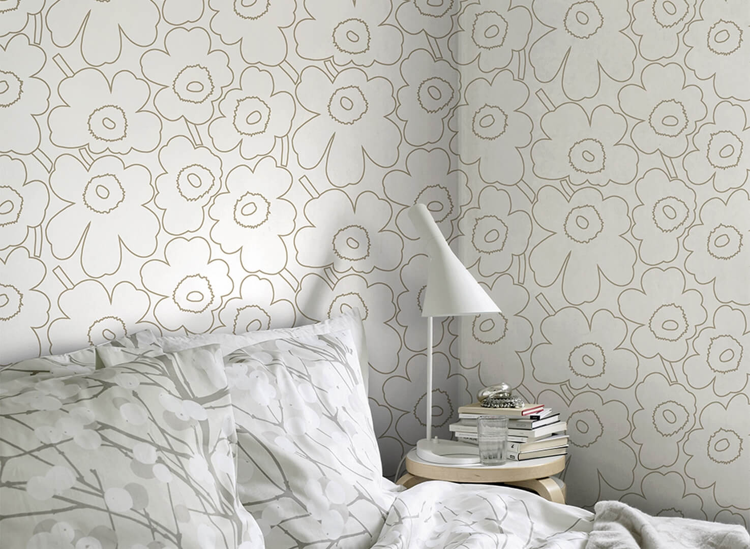 Tapeta kwiaty J&V 25911 Piirto Unikko Marimekko