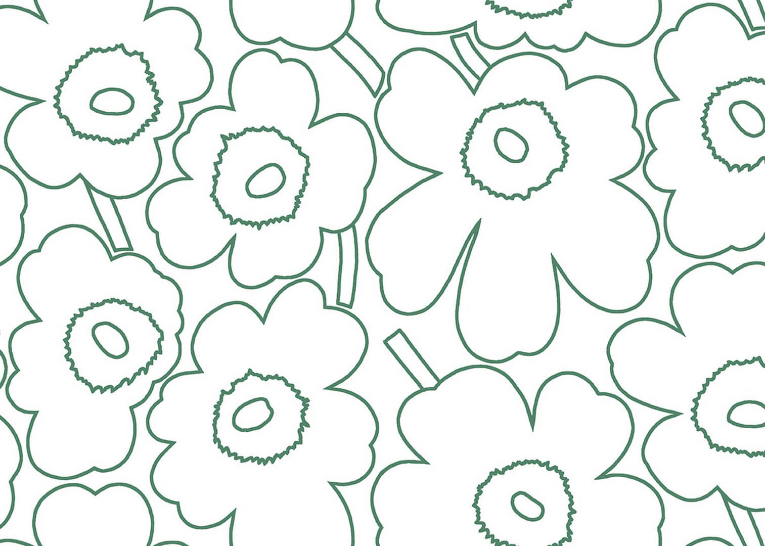 Tapeta kwiaty J&V 25913 Piirto Unikko Marimekko