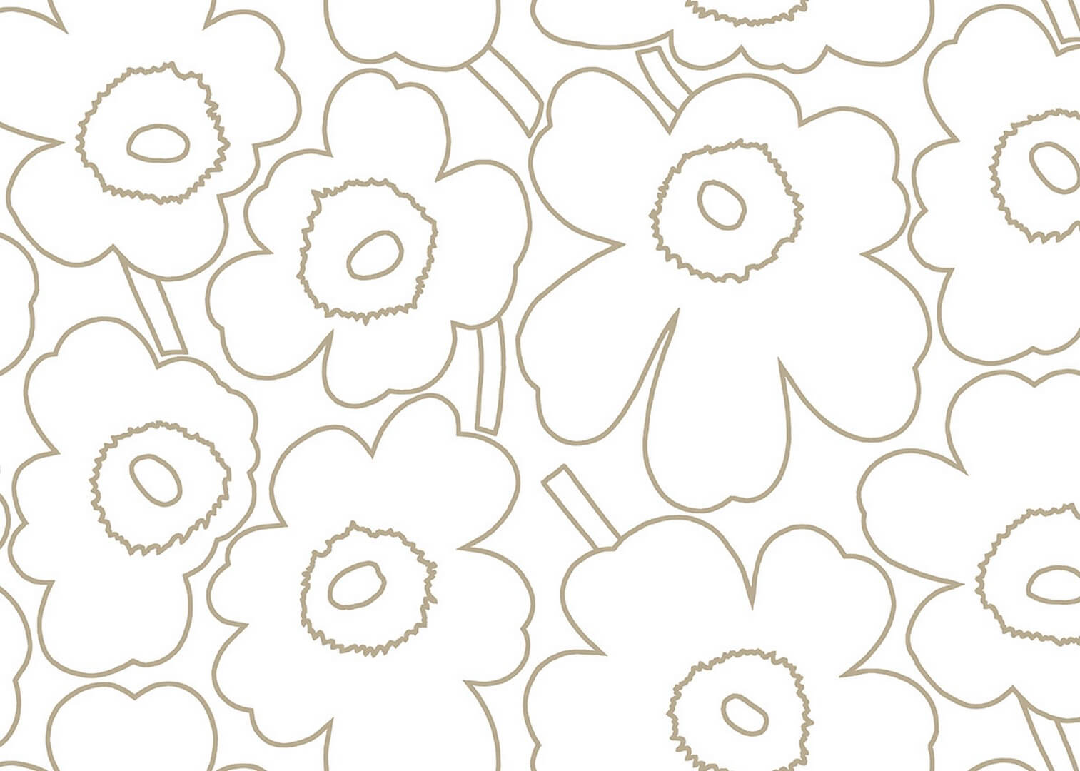 Tapeta kwiaty J&V 25914 Piirto Unikko Marimekko