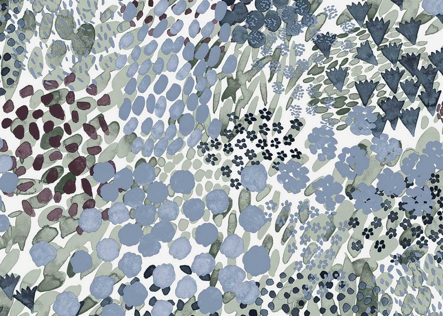 Tapeta abstrakcyjne kwiaty J&V 25935 Kukkameri Marimekko