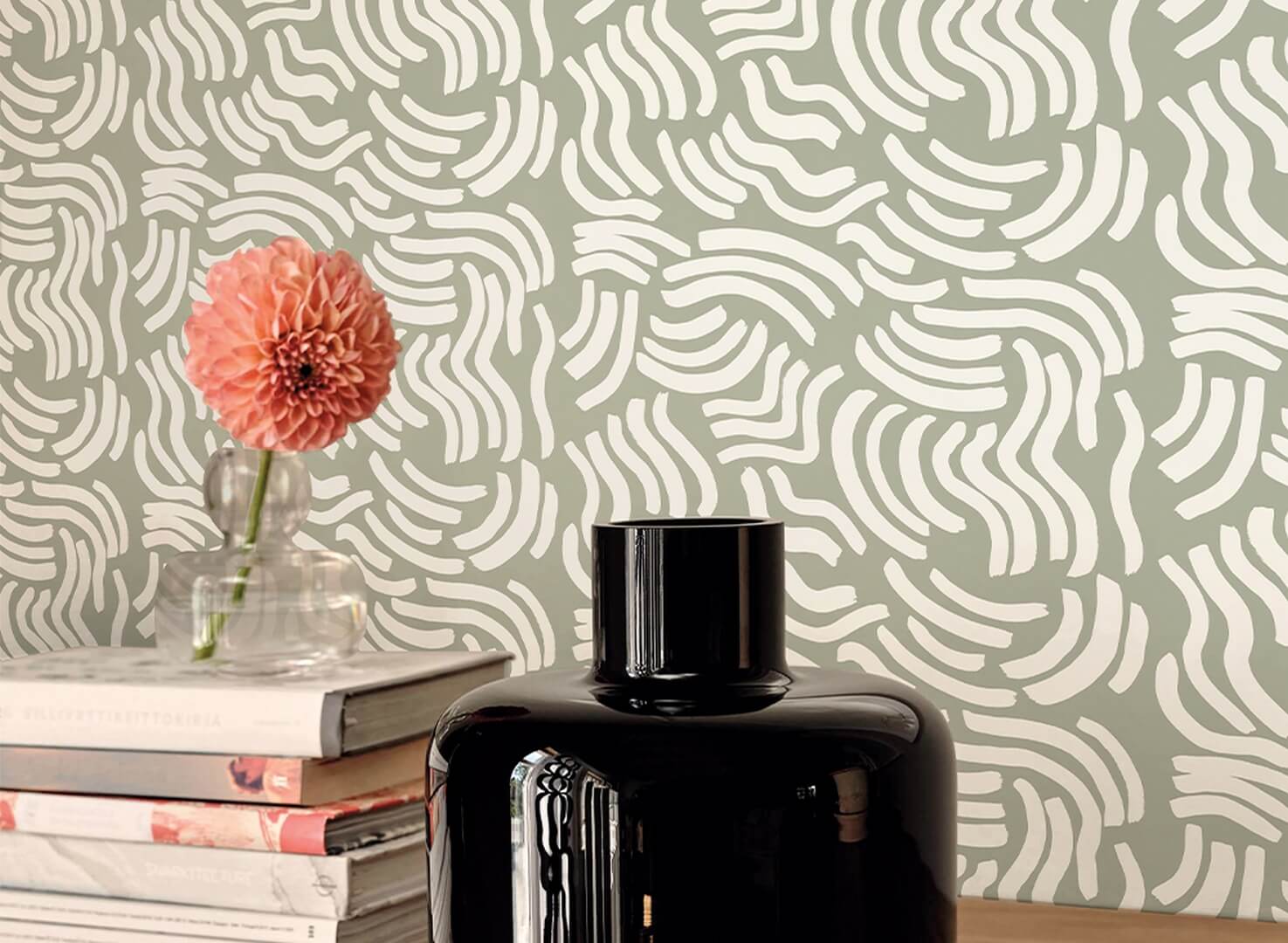 Tapeta z abstrakcyjnym wzorem J&V 25950 Hyraily Marimekko
