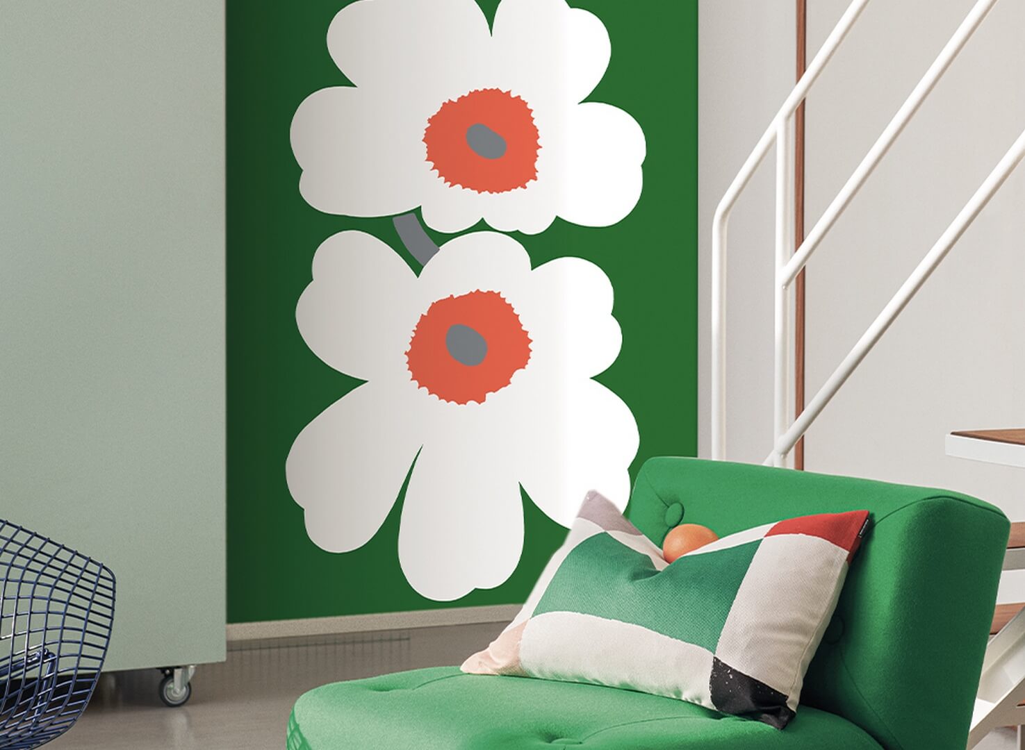 Mural kwiaty maki J&V 25990 Unikko 60th Anniversary Marimekko