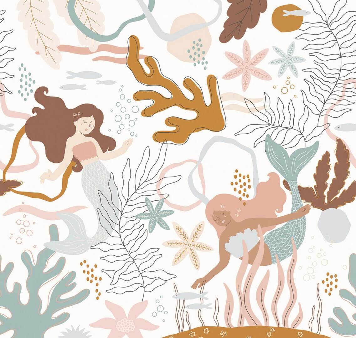 Mural syrenki Grandeco Boutique RB010-RC Daydreamers