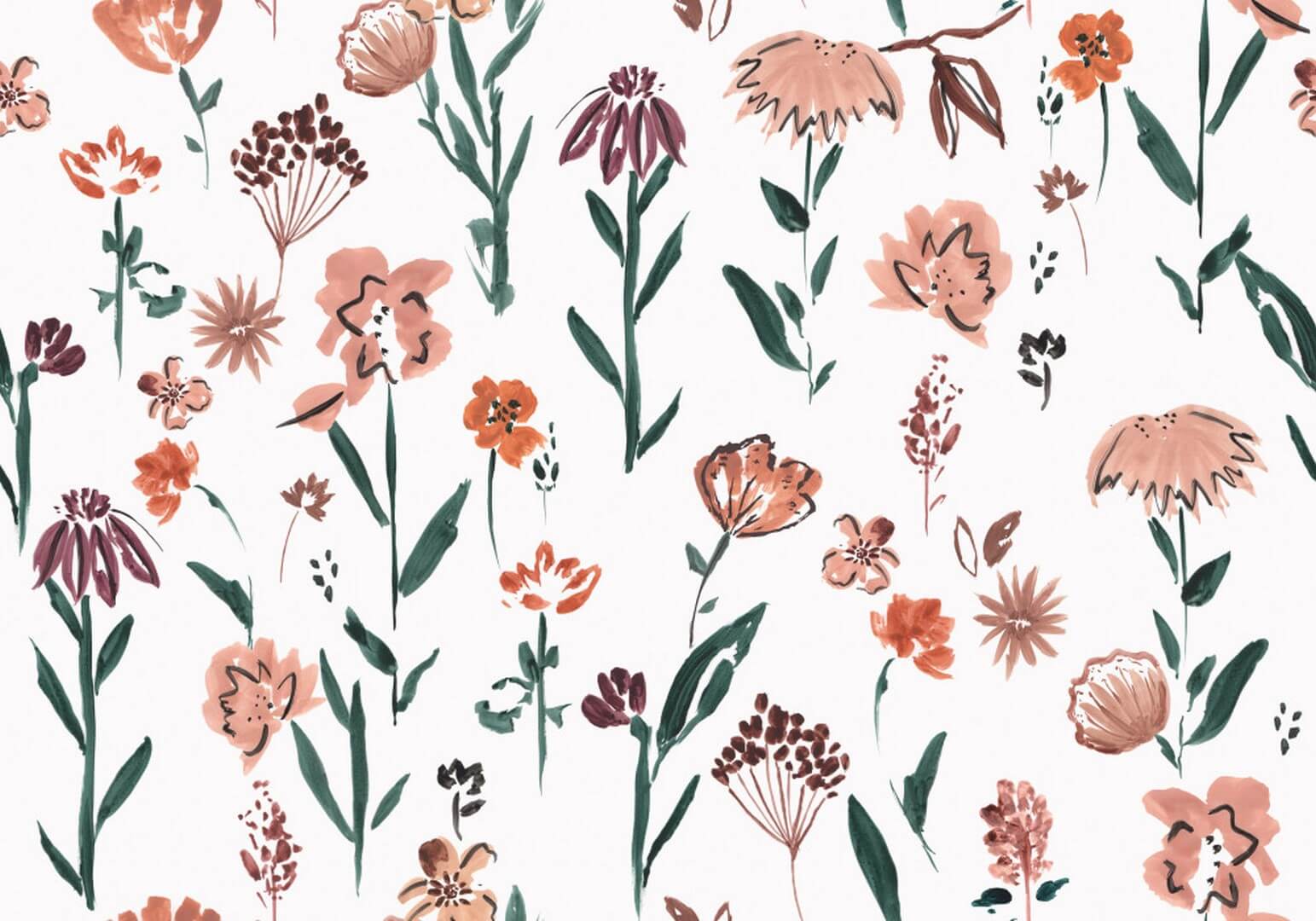 Mural kwiaty Grandeco Boutique RB266 Daydreamers