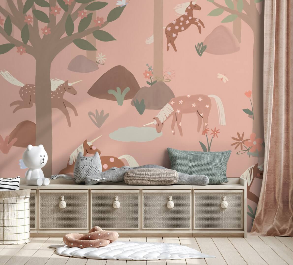 Mural las jednorożców Grandeco Boutique RB351 Daydreamers