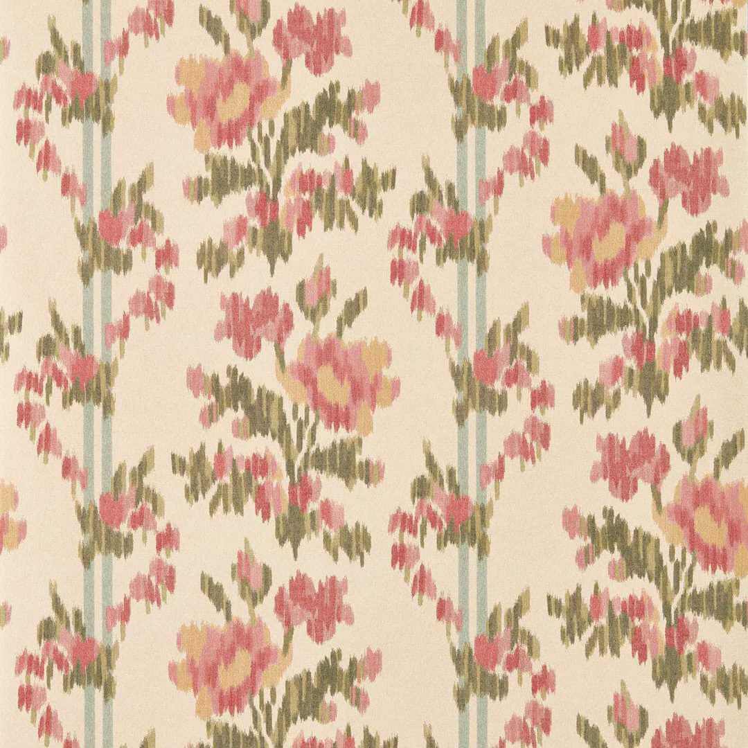 Tapeta w stylu ikat Sanderson 217497 Apothecary Rose Highgrove