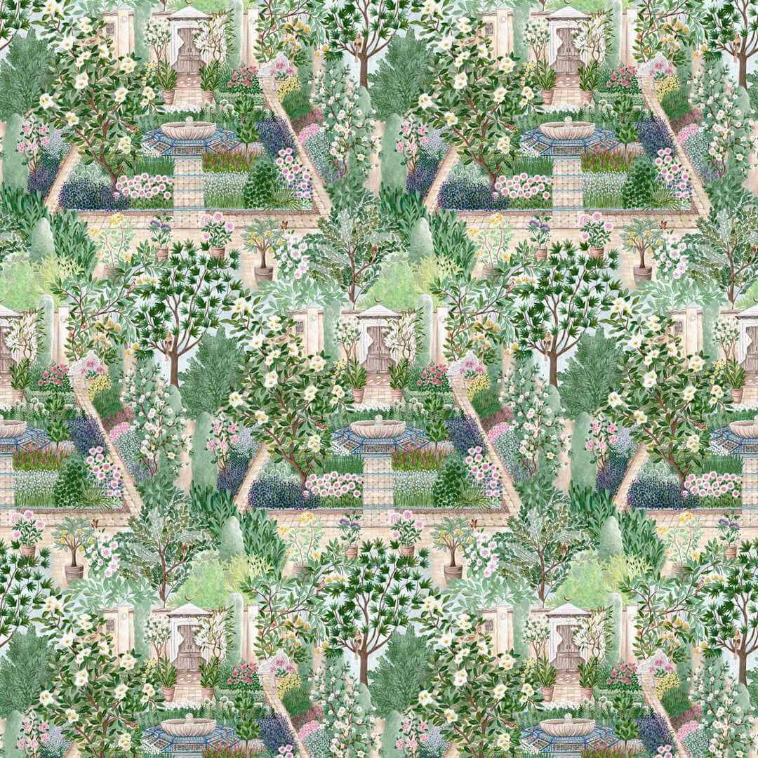 Mural ogród Sanderson 217519 Carpet Garden Highgrove