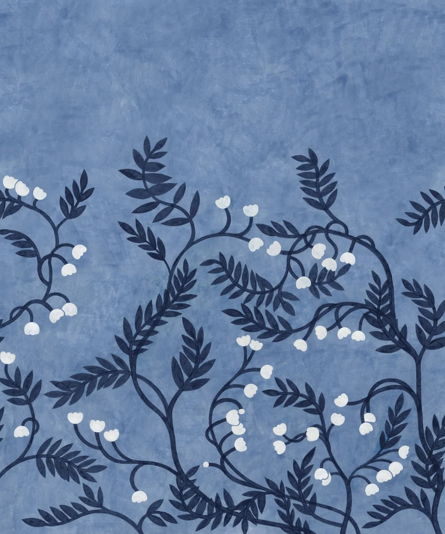 Mural artystyczny z roślinnym wzorem Boras Tapeter Studio 9685W Whispering Bell