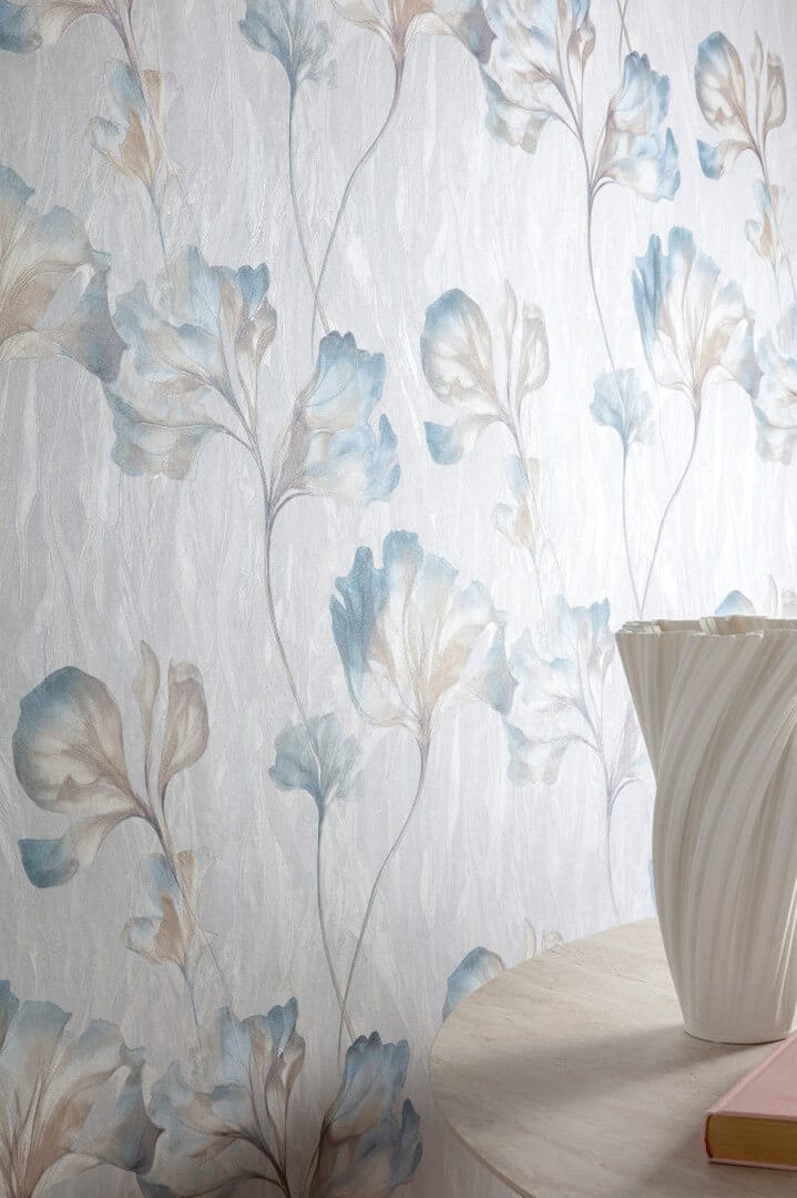 Tapeta eteryczne kwiaty Grandeco VE3307 Very - 106 cm szer.
