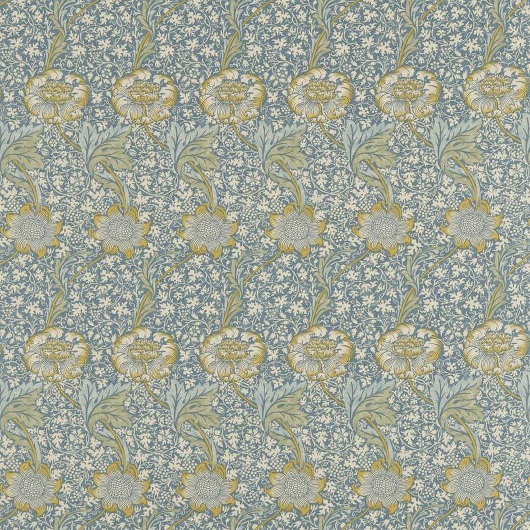 Tkanina z florystyczno-roślinnym wzorem Morris & Co. 220324 Kennet Morris & Friends Fabric Volume II