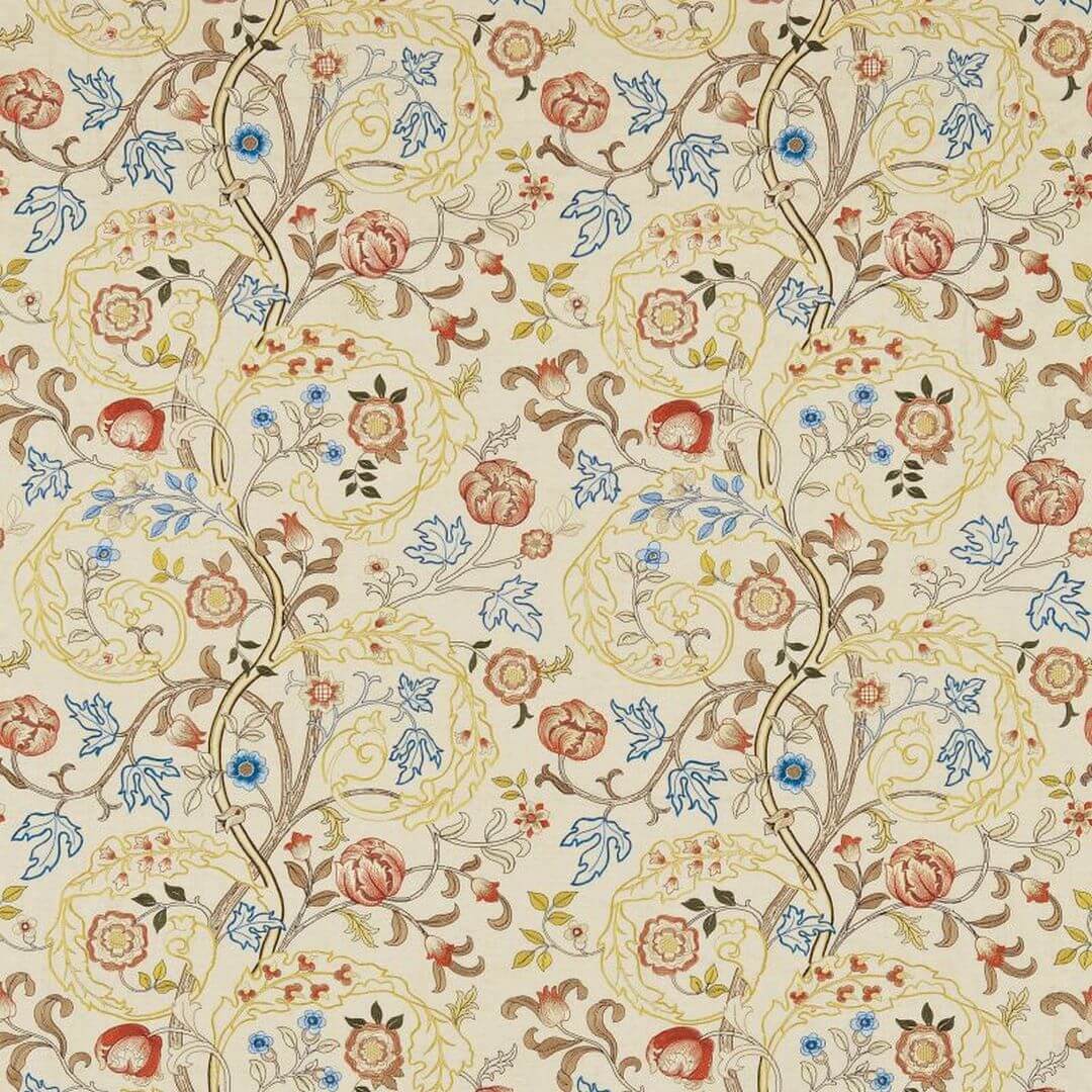 Tkanina haftowana Morris & Co. 230340 Mary Isobel Embroidery Morris & Friends Fabric Volume II