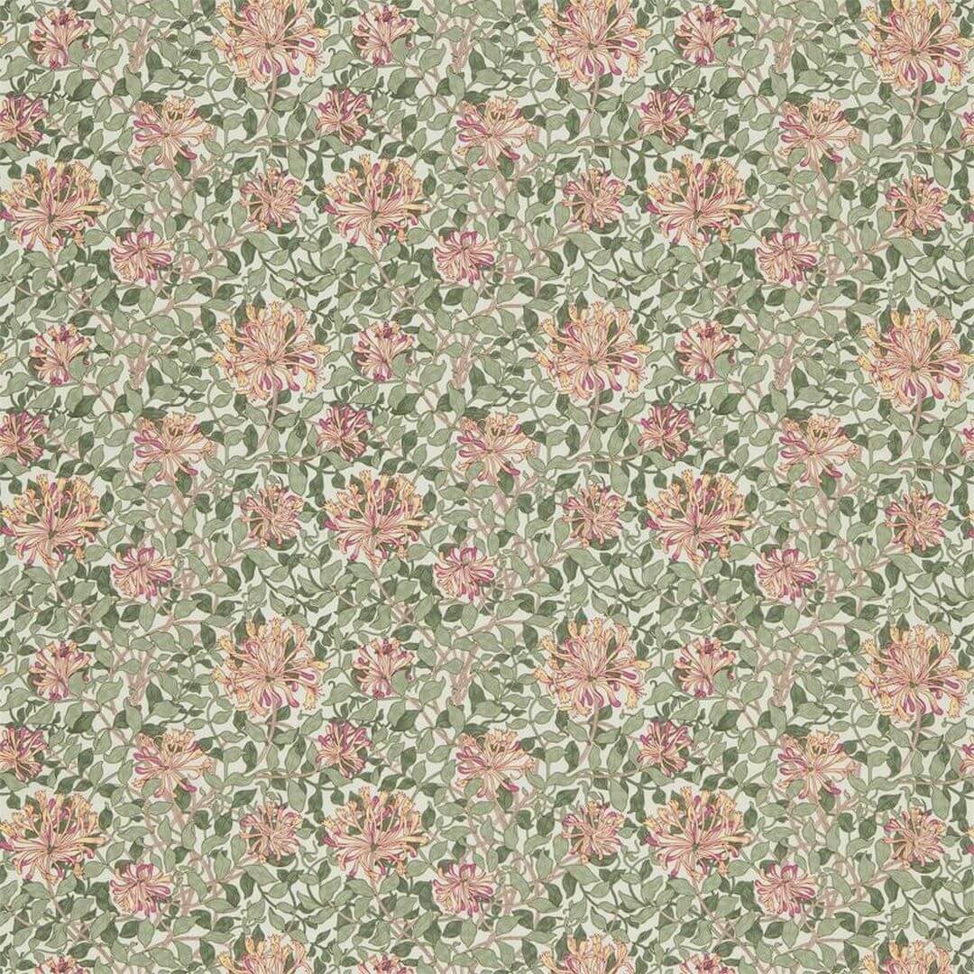 Tkanina bawełniana Morris & Co. DJA1HS201 Honeysuckle Morris & Friends Fabric Volume II