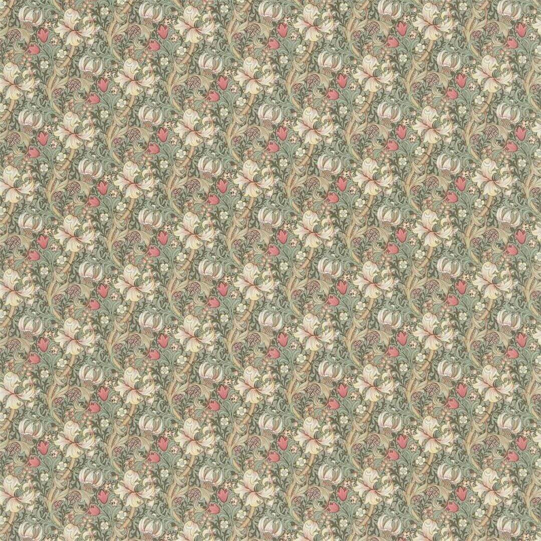 Tkanina bawełniana Morris & Co. DMC1G4206 Golden Lily Minor Morris & Friends Fabric Volume II