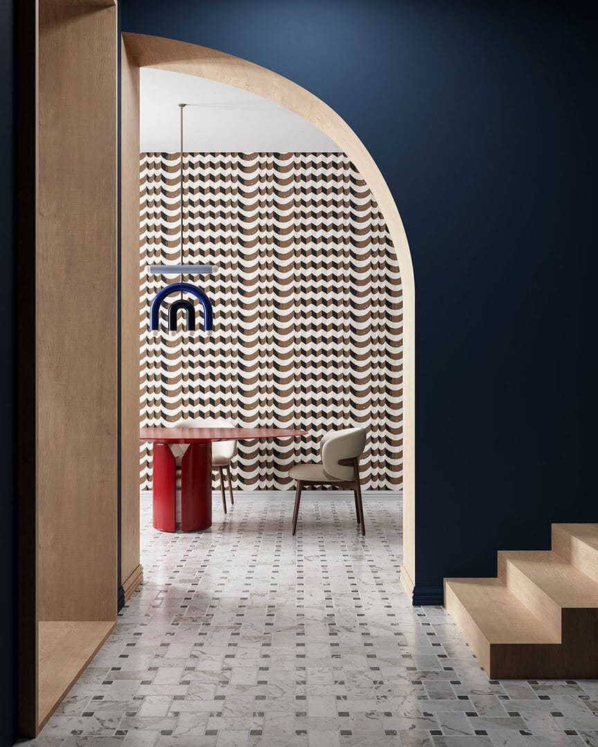 Fototapeta graficzna z efektem iluzji Inkiostro Bianco CATERINA INKREAS2502 Ken Scott Unconventional