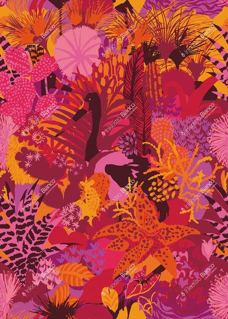 Fototapeta egzotyczna flora i fauna Inkiostro Bianco GIUNGO BONGO INKICOC2504 Ken Scott Unconventional