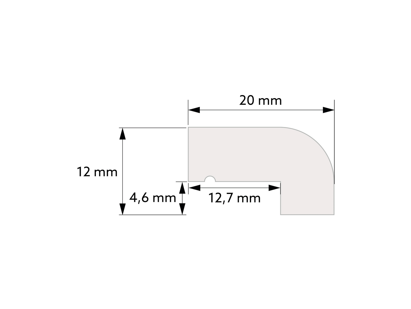 Zwieńczenie / listwa malowana biała TP001P Mardom Decor – wys. 2 cm