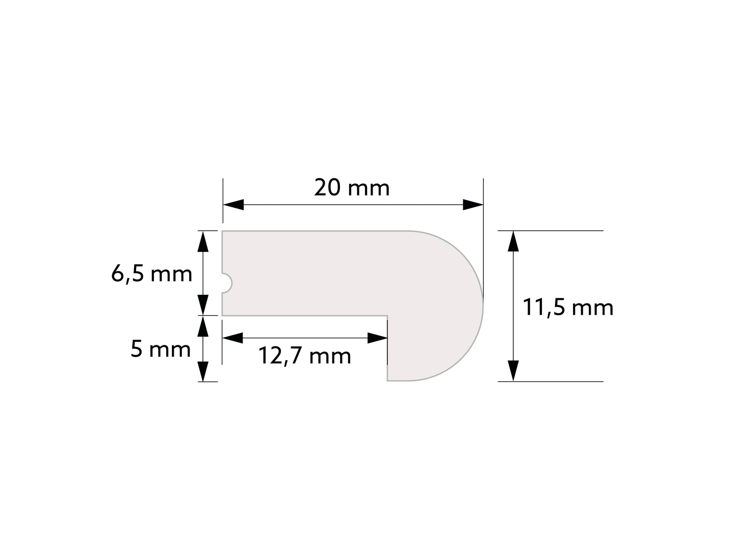 Zwieńczenie / listwa malowana biała TP003P Mardom Decor – wys. 2 cm