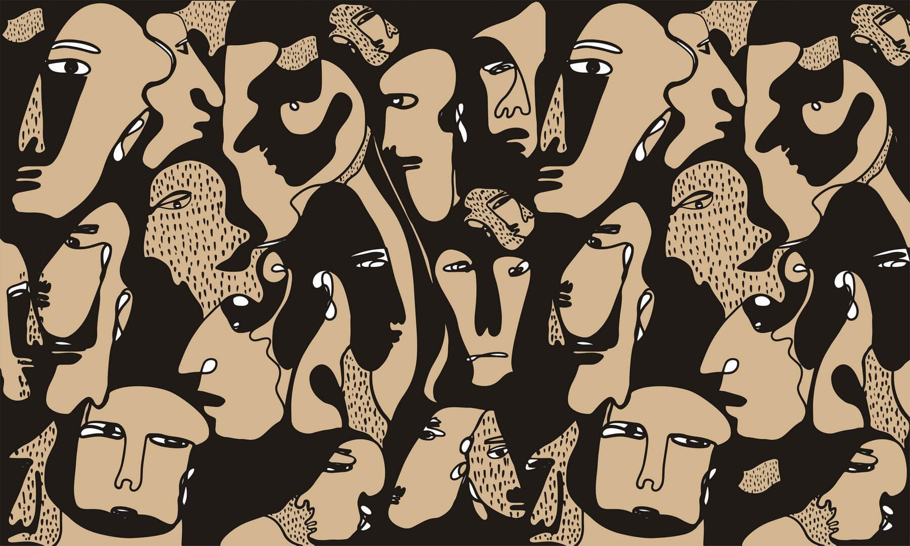 Fototapeta twarze Wall Art Faces