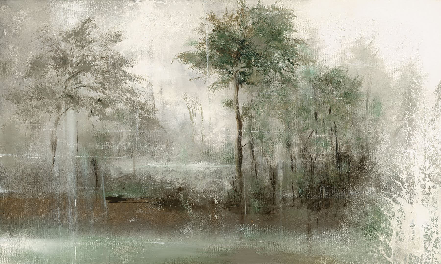 Fototapeta krajobraz zamglonej natury Wall Art Lacus