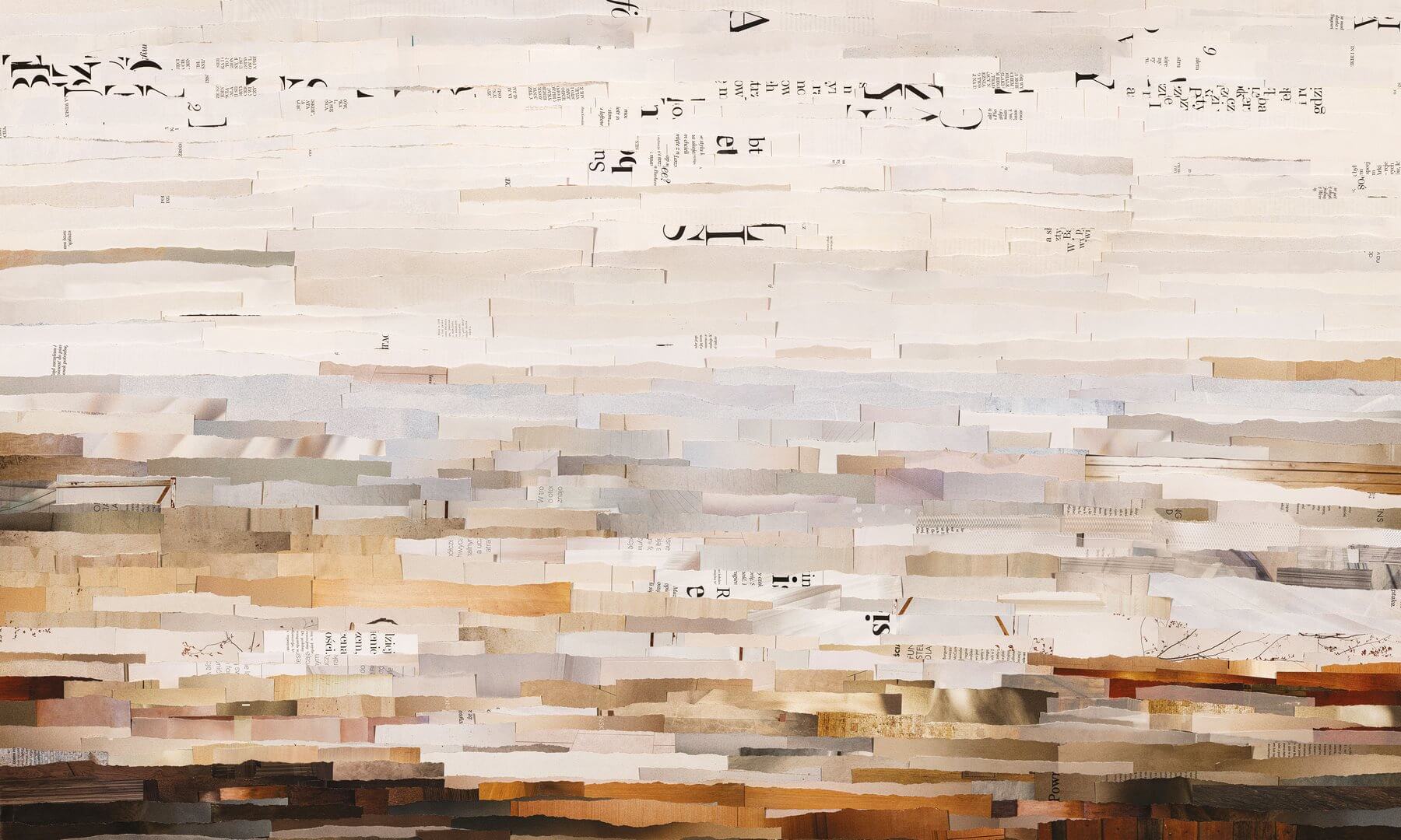 Fototapeta kolaż z fragmentów książek Wall Art Mare