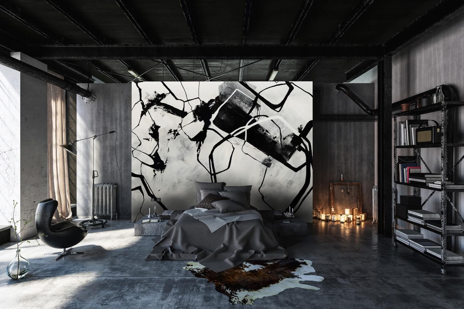 Fototapeta organiczne nieregularne formy Wall Art Memphis