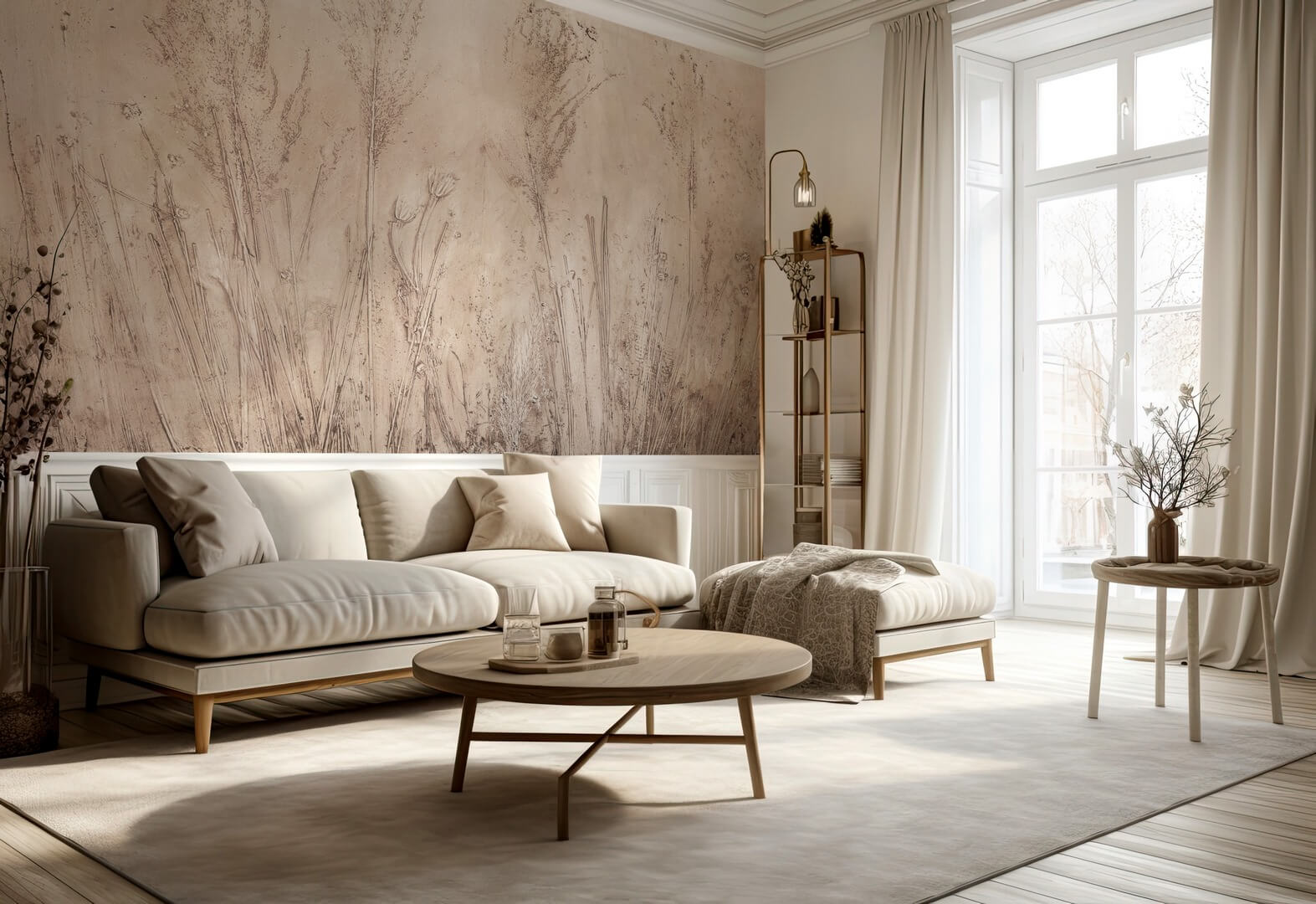 Fototapeta odciśnięte trawy Wall Art Pampa