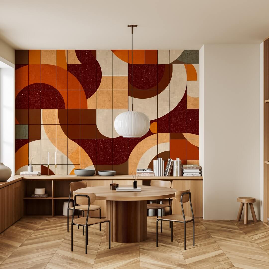 Fototapeta geometria w stylu retro Wall Art Retro
