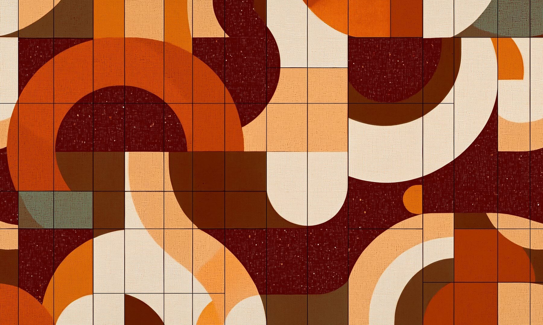 Fototapeta geometria w stylu retro Wall Art Retro