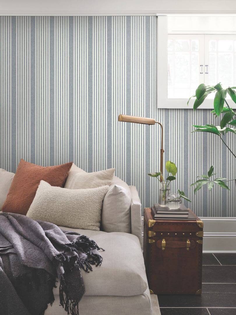 Tapeta paski York Wallcoverings MF4768 French Linen Stripe Magnolia Home 4