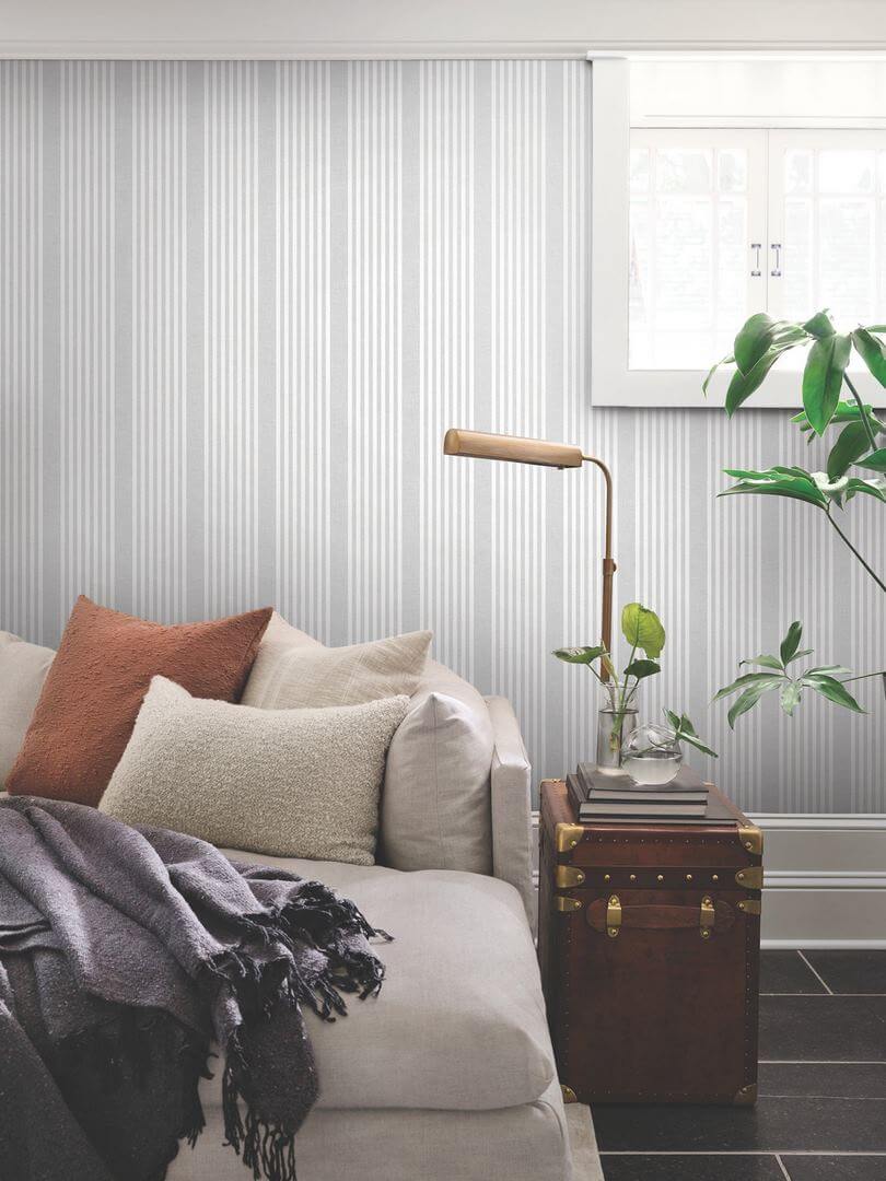 Tapeta paski York Wallcoverings SR1582MH French Linen Stripe Magnolia Home 4
