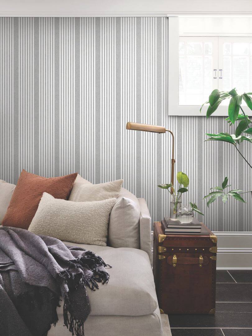 Tapeta paski York Wallcoverings SR1586MH French Linen Stripe Magnolia Home 4
