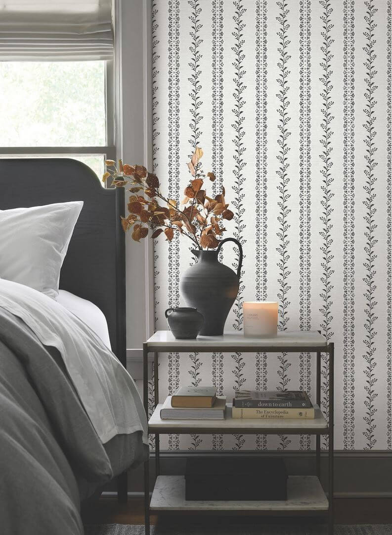 Tapeta roślinne paski York Wallcoverings MF4761 Everleigh Magnolia Home 4