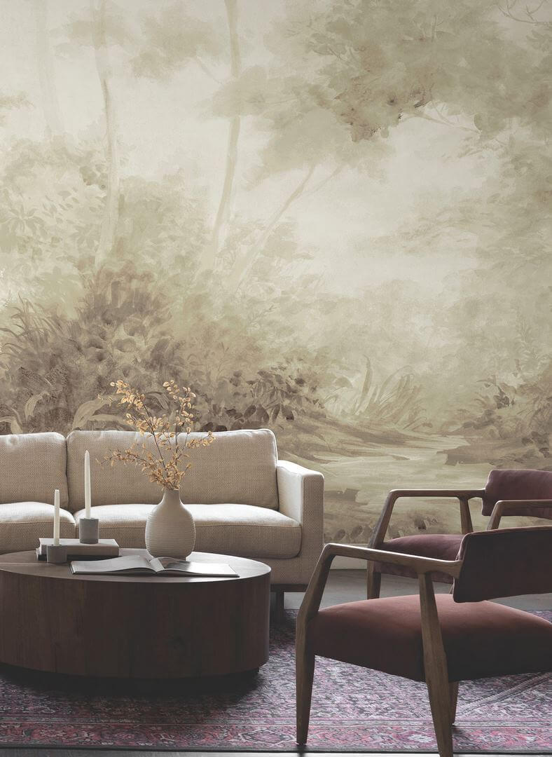 Mural krajobraz natury York Wallcoverings MF4807M Woodlands Magnolia Home 4