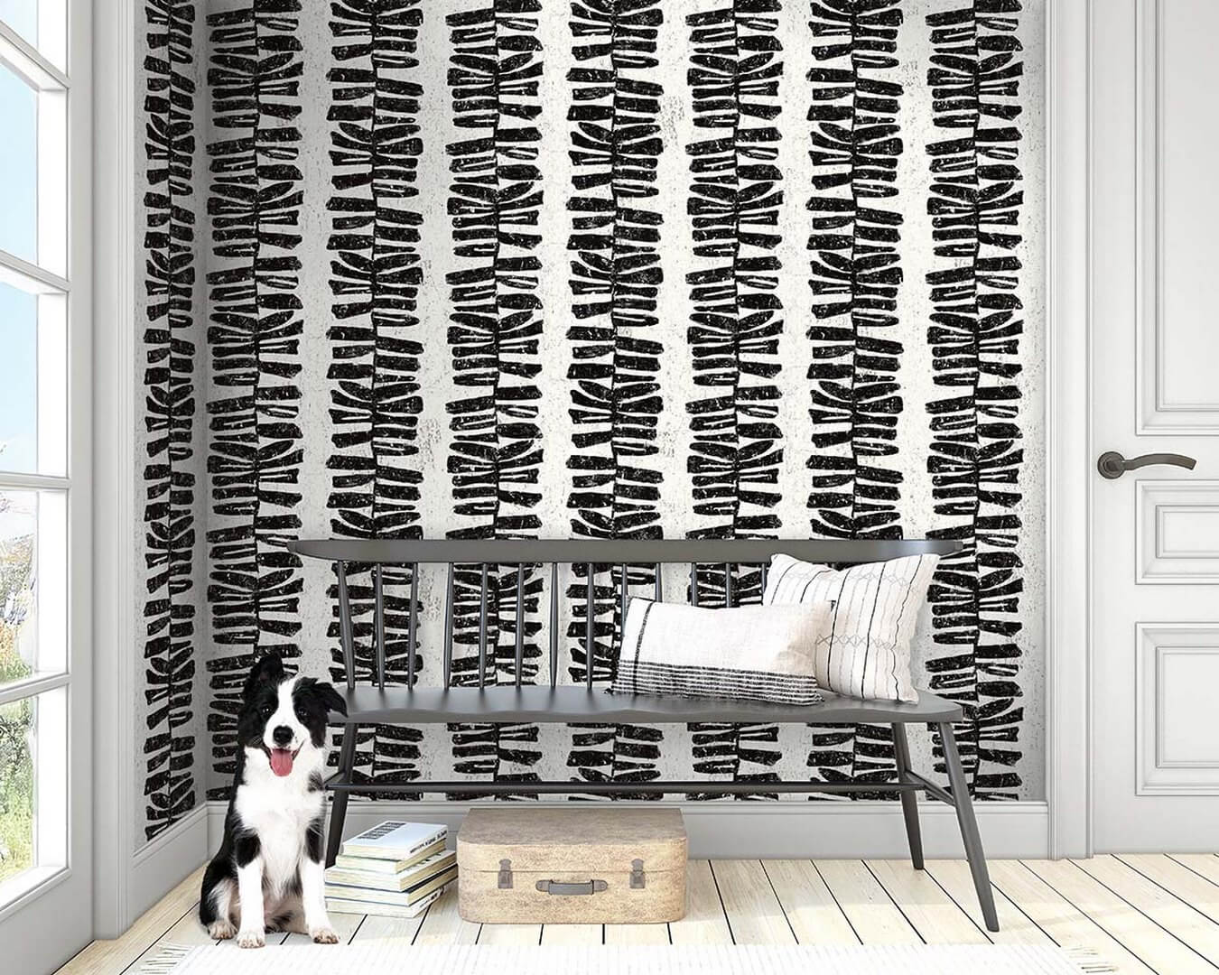 Tapeta naturalna korek Wallquest SR21100 Nantucket Stripes Revisited