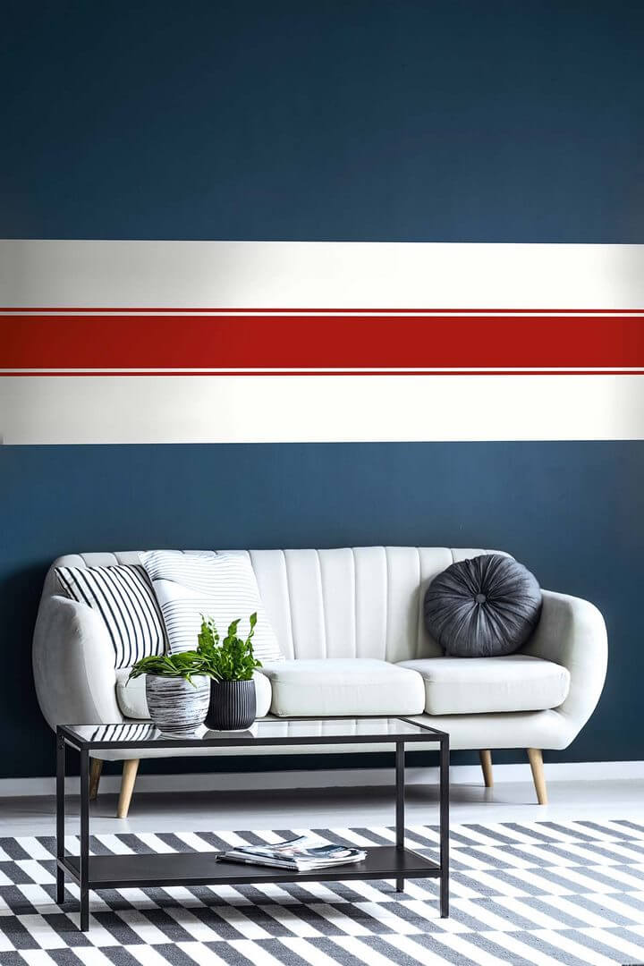 Tapeta szerokie pasy Wallquest SR21200 Nantucket Stripes Revisited