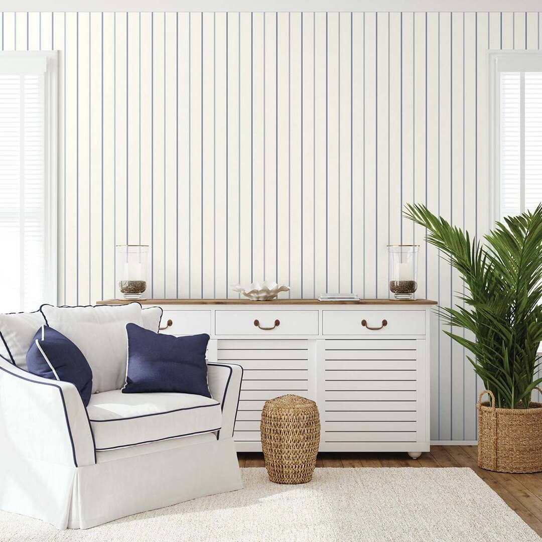 Tapeta paski Wallquest SR21532 Nantucket Stripes Revisited