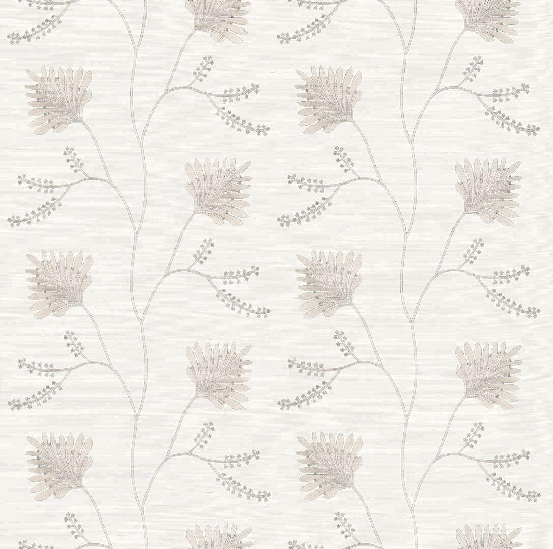 Tapeta naturalna z haftowanym wzorem York Wallcoverings MX9606 Laelynn Astoria