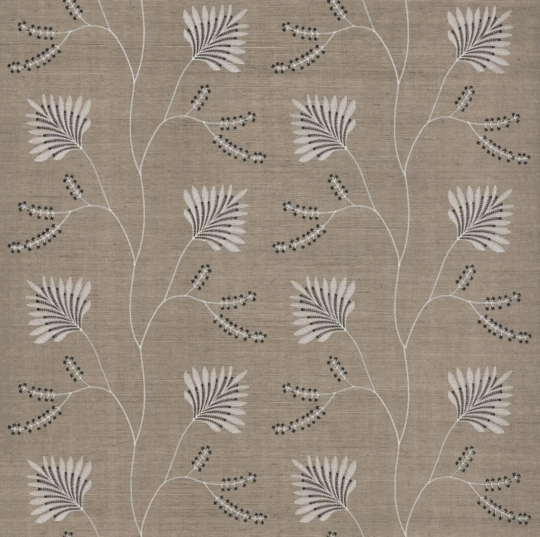 Tapeta naturalna z haftowanym wzorem York Wallcoverings MX9607 Laelynn Astoria