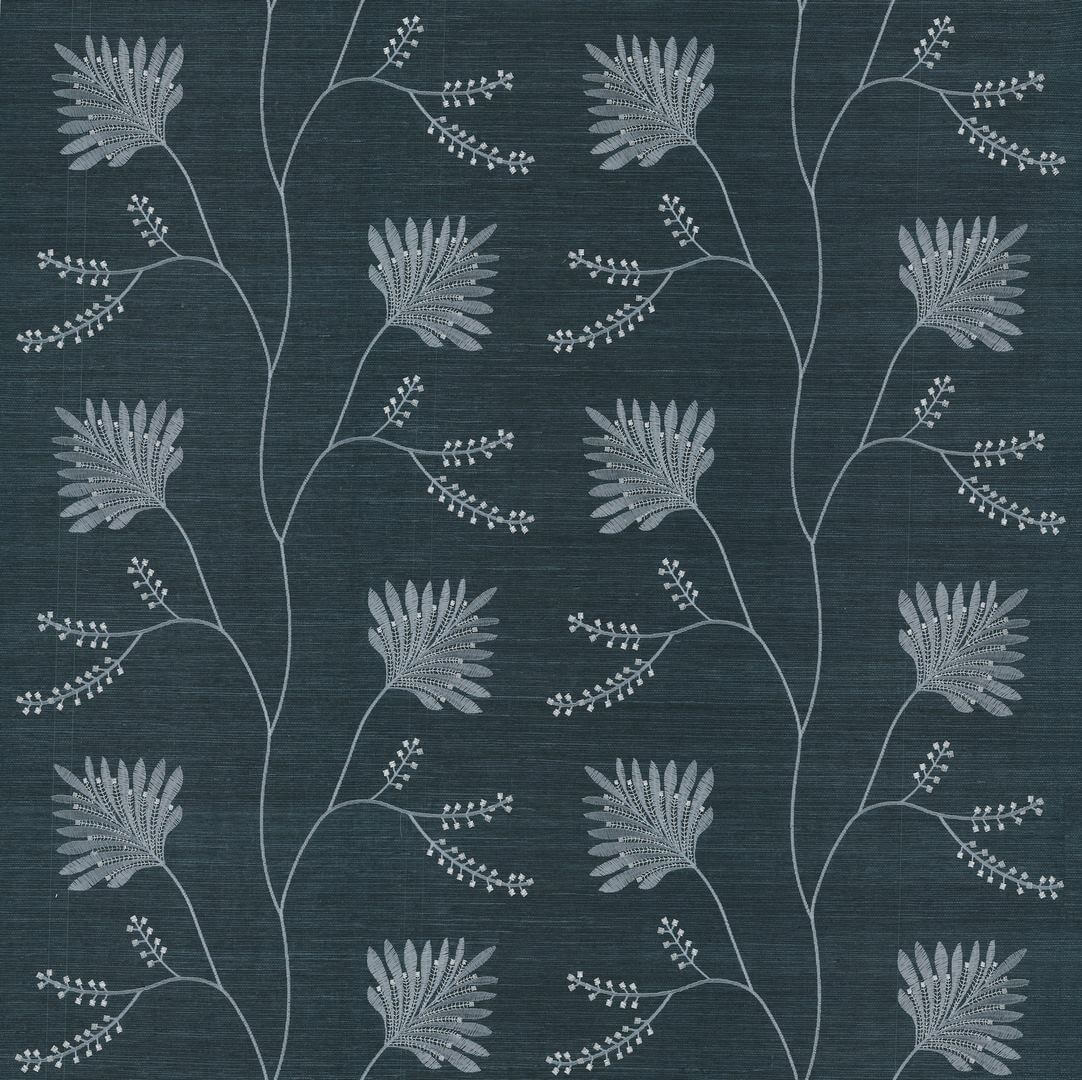 Tapeta naturalna z haftowanym wzorem York Wallcoverings MX9608 Laelynn Astoria