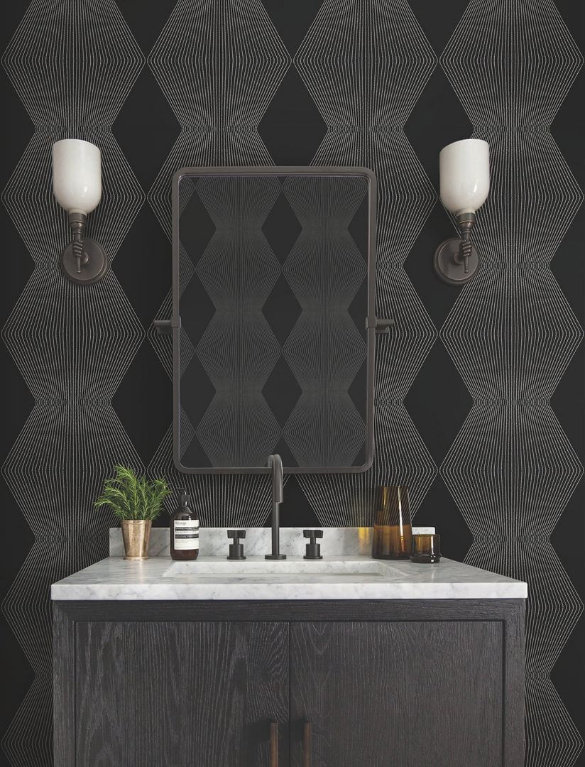 Tapeta geometryczna York Wallcoverings MX9631 Diamond Legacy Astoria