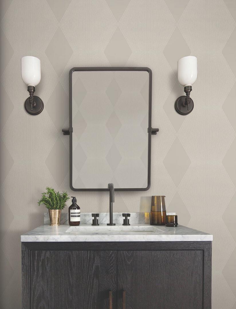 Tapeta geometryczna York Wallcoverings MX9632 Diamond Legacy Astoria