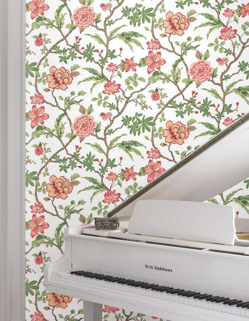 Tapeta botaniczna York Wallcoverings MX9651 Courtyard Botanical Astoria