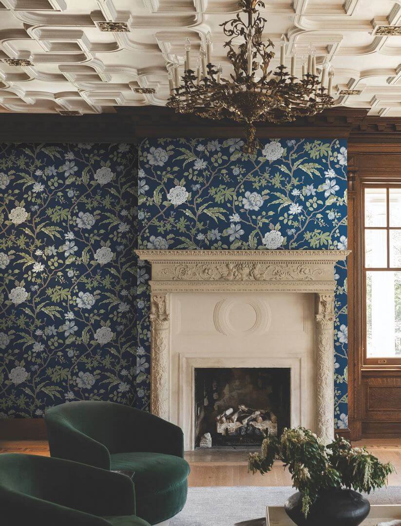 Tapeta botaniczna York Wallcoverings MX9652 Courtyard Botanical Astoria