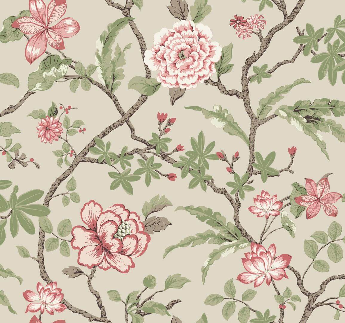 Tapeta botaniczna York Wallcoverings MX9653 Courtyard Botanical Astoria