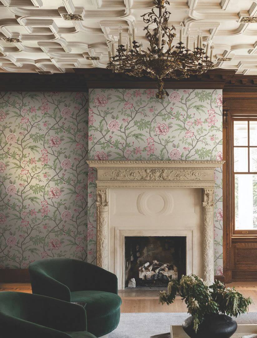 Tapeta botaniczna York Wallcoverings MX9653 Courtyard Botanical Astoria