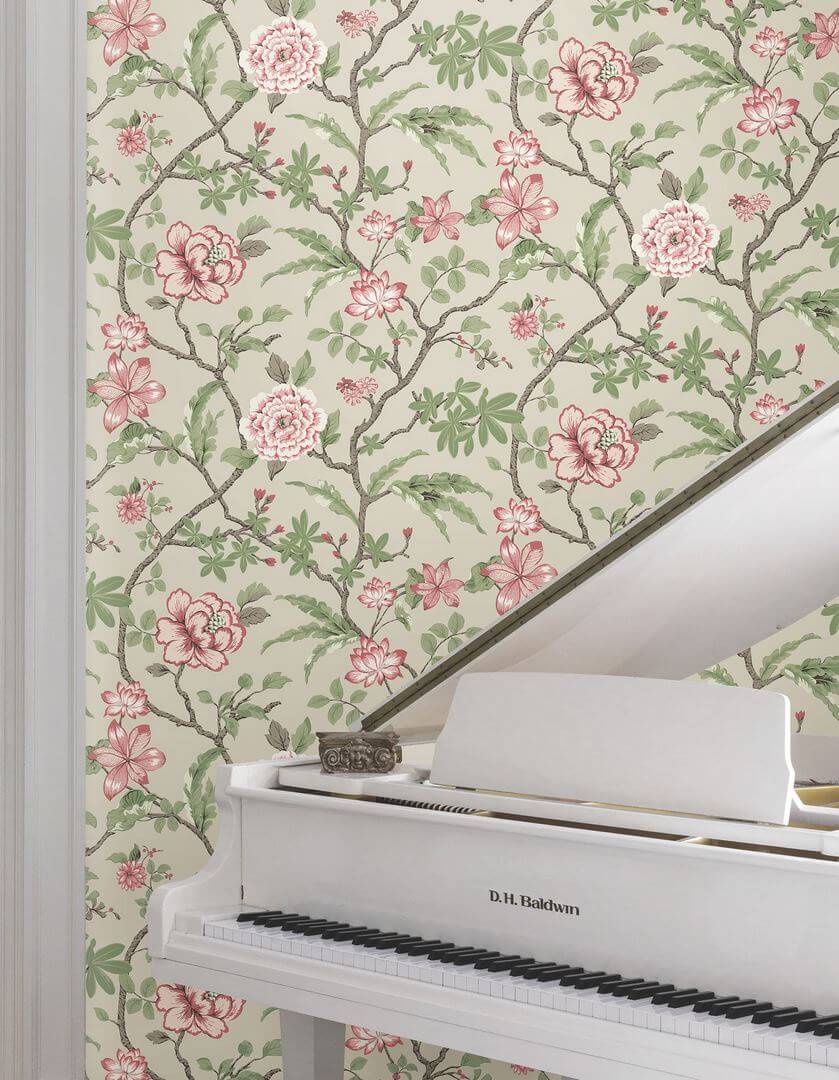 Tapeta botaniczna York Wallcoverings MX9653 Courtyard Botanical Astoria